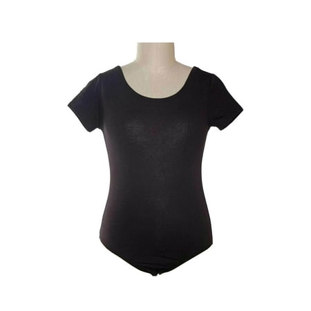 - Girls Kids Plain Solid Basic Round Neck Short Sleeves Bodysuit GT7876