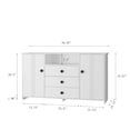 thumbnail image 6 of YYAo Sideboard Buffet Cabinet with Storage, Modern Kitchen Buffet Storage Cabinet with Drawer and Doors, 47" Large Coffee Bar with Adjustable Shelves for Kitchen, 6 of 12