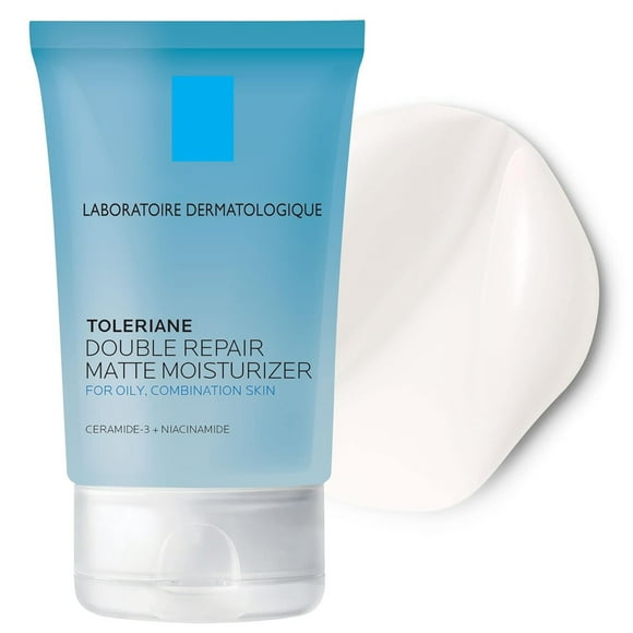 La Roche Toleriane Double Daily Face Moisturizer For Oily Skin With Ceramide And For All Skin Tones Oil Non Comedogenic 75mL