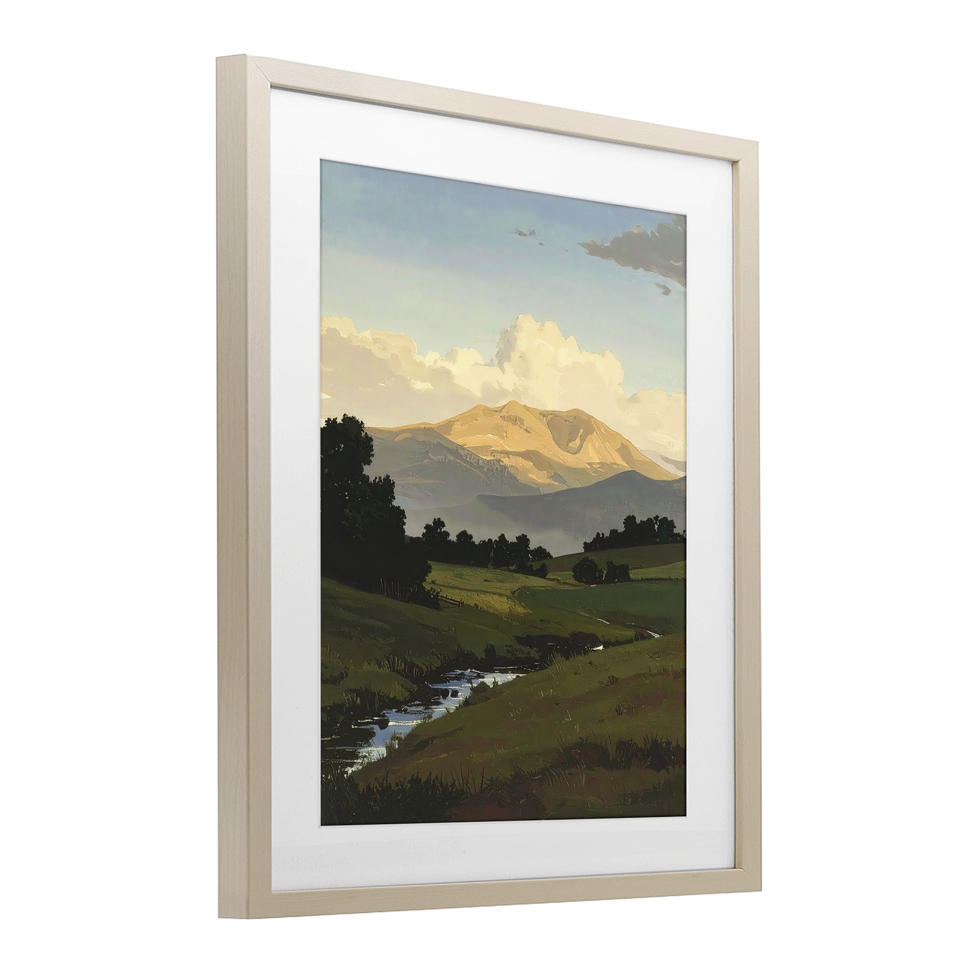 Stupell Industries Across The Valley Nature Birch Framed Print Under Glass, design by Alonza Saunders
