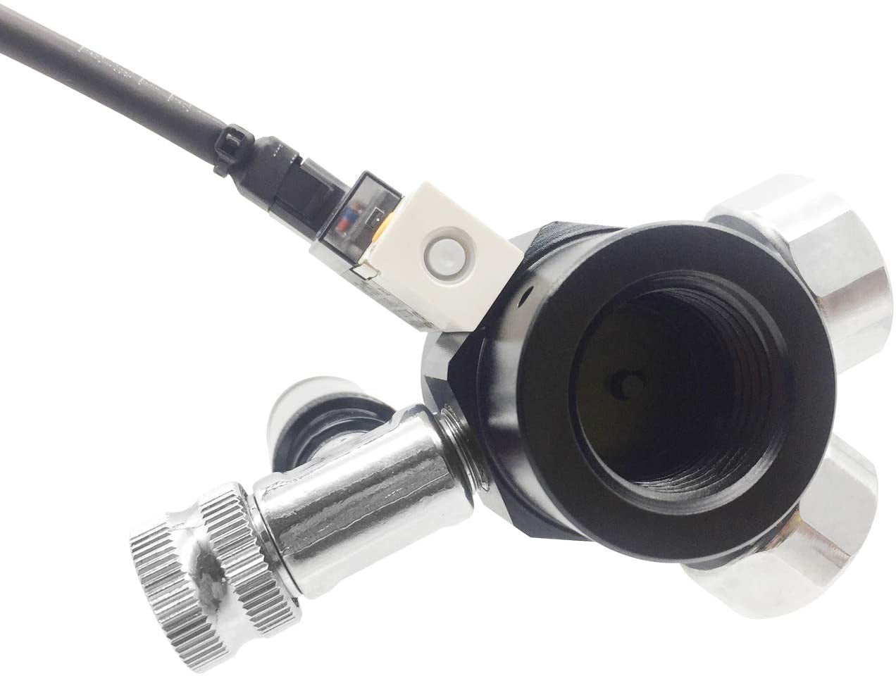 FZONE Aquarium CO2 Regulator for Paintball with DC Solenoid and Bubble Counter Check Valve 
