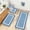 Blue297, variant on Tuvgenk Gray Bathroom Rugs Sets 4 Non-Slip Bathroom Rug Sets with Toilet Cover Machine Washable Quick Drying U Shaped Floor Mats for Home
