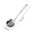 thumbnail image 3 of Qnjujn Perforated Stainless Spoon, Stainless Steel Slotted Spoon Strainer for Milk Oil Hot Pot Cooking Large Kitchen Utensil Food Grade Dishwasher Safe, 3 of 9