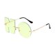 thumbnail image 3 of Gafas de sol sin letras Gafas de conducir Protección solar Gafas de sol irregulares sin montura Verde, 3 of 9