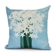 thumbnail image 2 of Paperwhites, Floral Print Pillow, 2 of 2