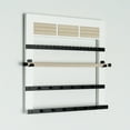 thumbnail image 3 of Wall Hanging White Jewelry Storage Rack, 3 of 7
