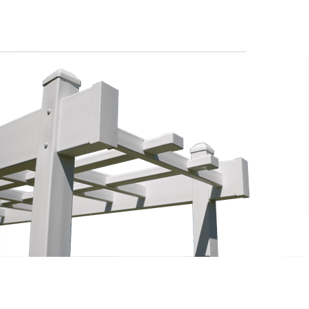 DuraTrel Maplehill Expandable 83" Tall White Vinyl Arbor