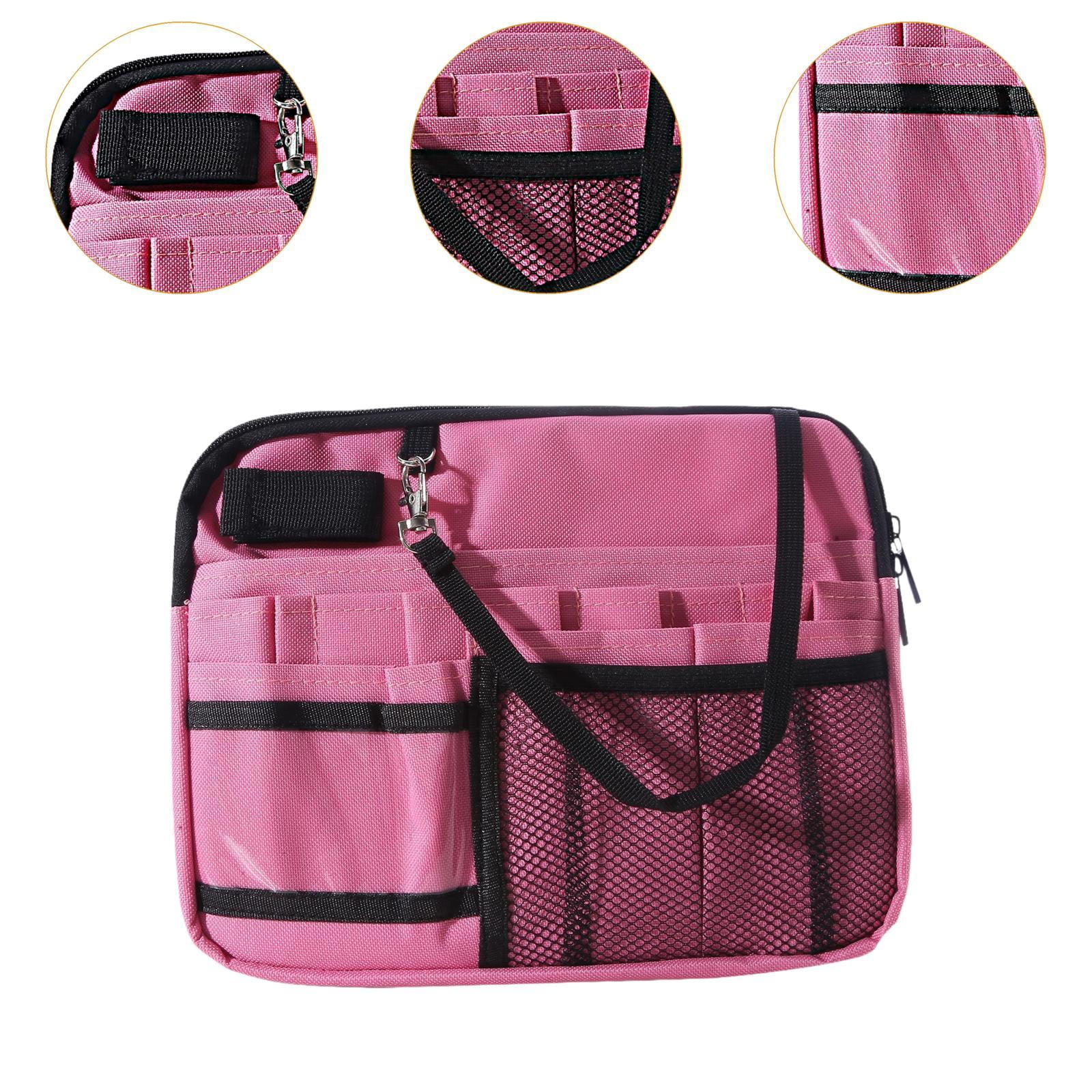 FVDPWYE Nurse Fanny Pack, Multi Compartment Nursing Bag, Waist Bag Lightweight Practical Pink