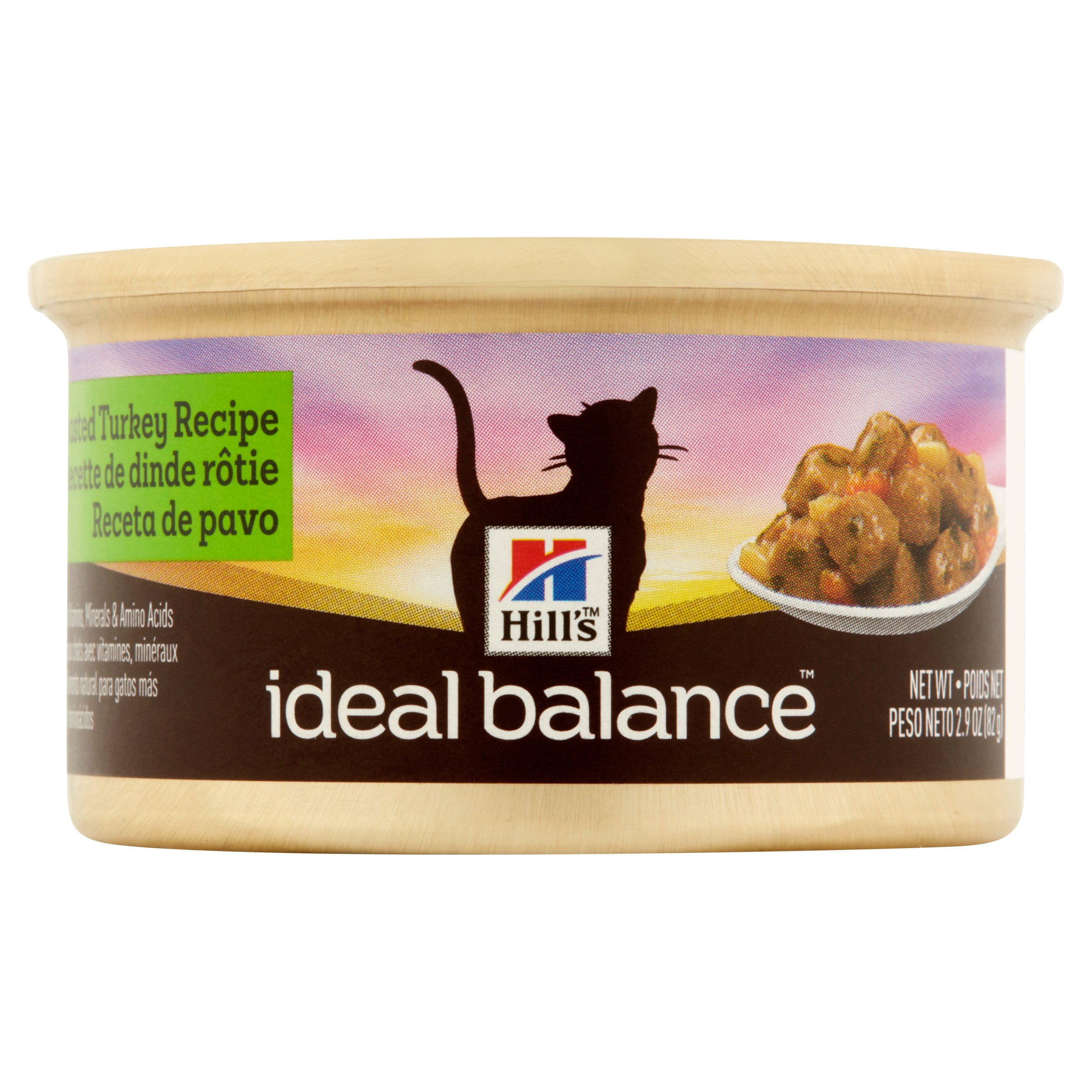 (4 Pack) Hill's Ideal Balance Chunks & Gravy Roasted Turkey Recipe Wet