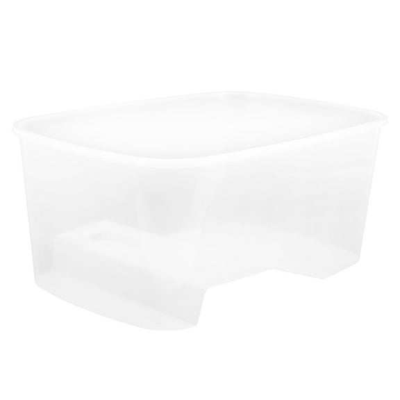 Niceauty Full View Turtle Aquarium with Built in Basking Area Easy to Clean Reptile Habitat