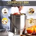 thumbnail image 3 of Kitchen Composting Bin, Remove Odors Countertop Compost Bin Stainless Steel  For Kitchen, 3 of 8