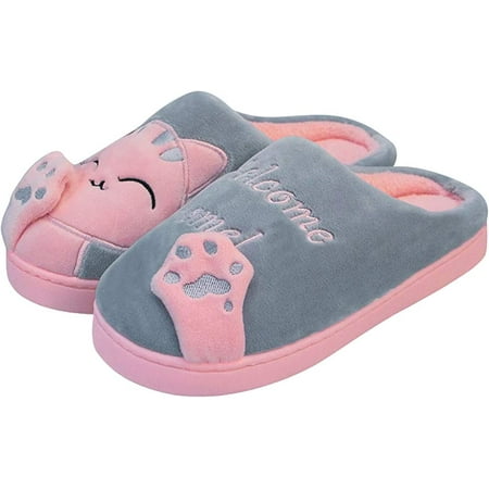 

Women Men Memory Foam Home Slippers Cozy Slip on Cute Animal Slippers Comfy Couple House Shoes Indoor Outdoor