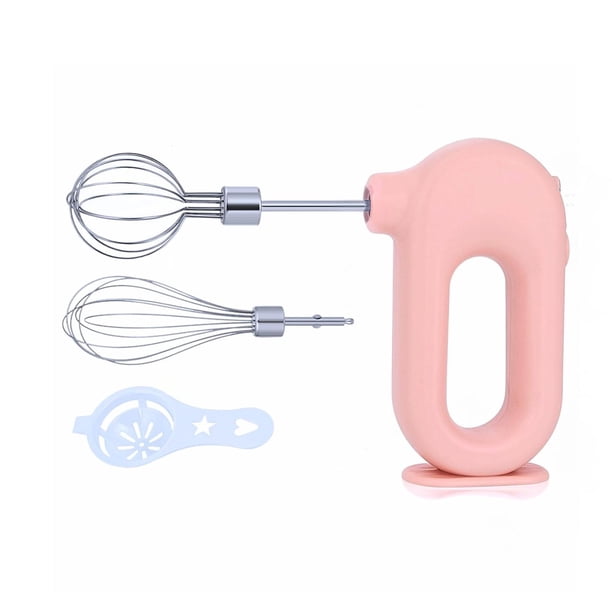 Batidora de Mano Eléctrica Wynboop Rosa Inalámbrica con 4 Modos de Velocidad para el Hogar