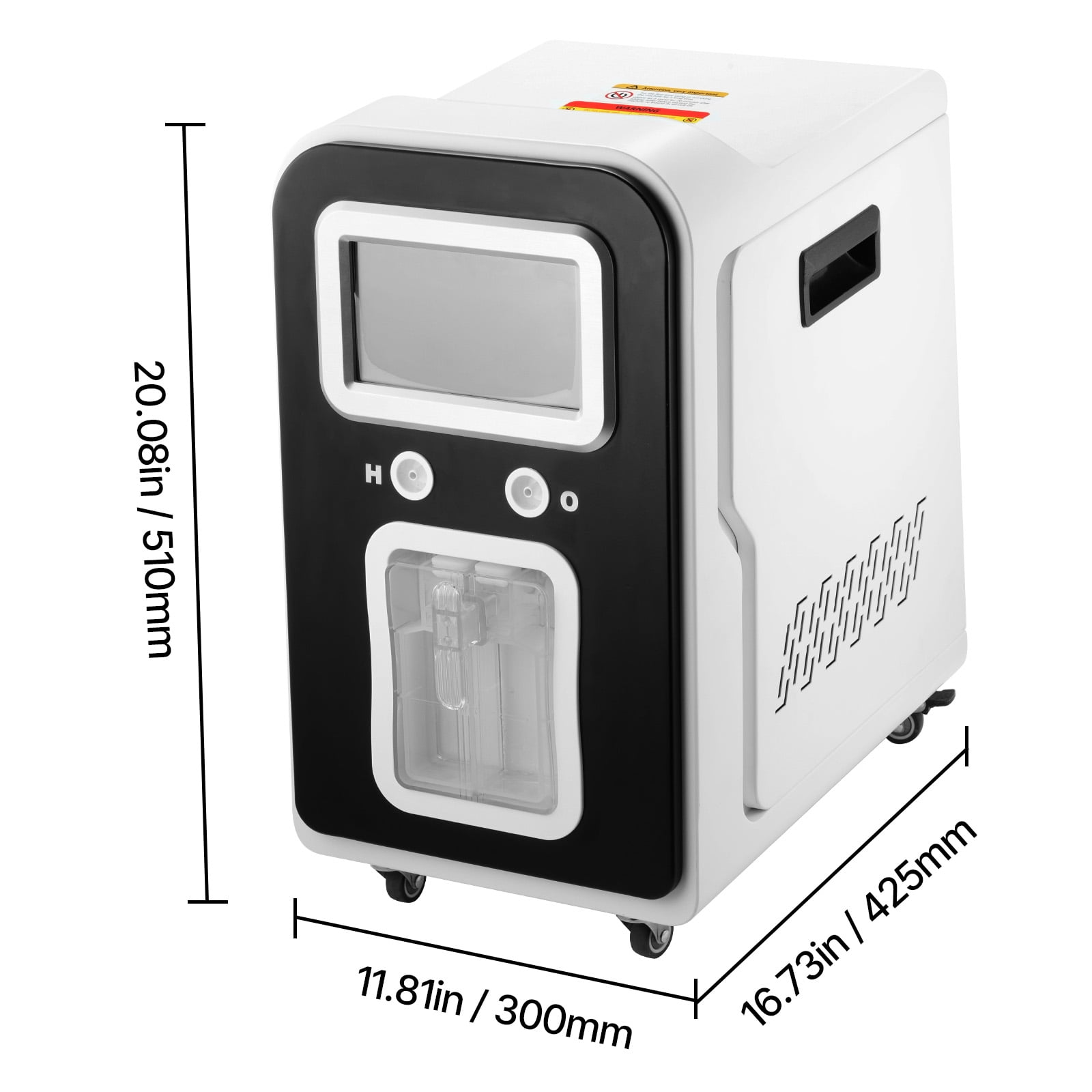 KFFKFF Hydrogen Water H2 Inhalation Machine with Wheels Dual Port