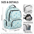 thumbnail image 4 of FKELYI Sea Turtle Coral Print Kids Backpack with Multi-Pockets 17 Inch Schoolbag for Elementary Student Boys Bookbag Casual Daypack Travel Rucksack Knapsack for Girls, 4 of 7