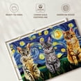 thumbnail image 6 of Elephant Stock Cats Starry Night Wall Art - Horizontal Canvas Wall Art - Living Room Wall Decor - Animal Canvas - Yellow And Blue Decor - 24" x 16", 6 of 8