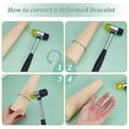 thumbnail image 1 of 5 Pieces Jewelry Sizing Set, Finger Size Ring Measuring Tape Hammer for DIY Jewelry Making Repair, 1 of 4