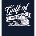 thumbnail image 4 of Gulf of Mexico Black and White Wave Youth Navy Blue Crew Neck Short Sleeve Tee-Medium, 4 of 4