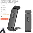 thumbnail image 3 of Reading Lights for Books in Bed Portable Clip-on LED USB Rechargeable Lamp Eye-protection in Dual Color & 5 Brightness and 30/60min Timer Perfect for Book Lovers Kids, 3 of 9