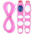 thumbnail image 1 of PVC Frosted Non-Slip Handle Physical Count Rope Skipping for Exercise Fitness BodybuildingPink, 1 of 8