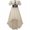 Beige, variant on 2026 Halloween Costume Renaissance Faire Costume Women Pirate Dress Off Shoulder High Low Victorian Steampunk Dress