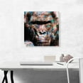 thumbnail image 2 of ARTCANVAS Angry Gorilla Modern Art Home decor Canvas Art Print - Size: 18" x 18" (0.75" Deep), 2 of 9