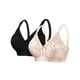 thumbnail image 1 of Sujetadores Cómodos para las Mujeres Más Tamaño Encaje Empalme Correas Ajustables Ropa Interior Diaria, 1 of 2