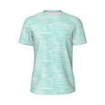 thumbnail image 5 of Wukai Blue Bright Print Men's Short-Sleeved Mesh T-Shirt,Quick-Dry Short Sleeve Workout T-Shirt-X-Small, 5 of 8