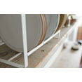 thumbnail image 5 of Yamazaki Home Vertical Plate Organizer, White, Steel + Wood, Supports 19.8 pounds, No Assembly, 5 of 6