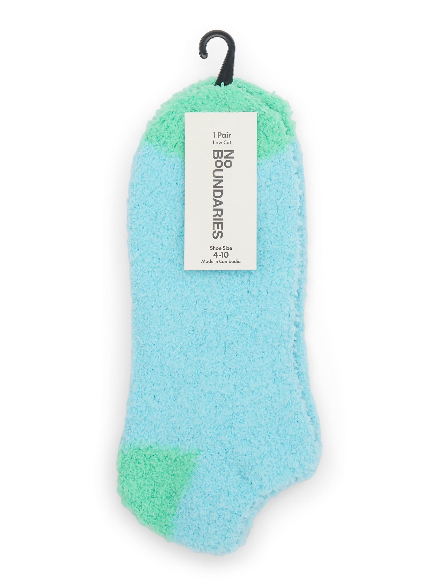 No Boundaries Low Cut Cozy Socks, 1-Pack, Women's, Size 4-10
