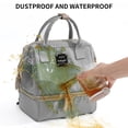 thumbnail image 4 of Breast Pump Backpack - Insulation Lunch Bag Diaper Bag Portable Mommy Bag with Double Layer for Women Women, 4 of 5