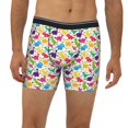 thumbnail image 2 of Men'S Boxer Briefs, Colorful Dinosaur_B Soft And Breathable Mens Underwear Boxer Briefs With Widen Waist, 2 of 2