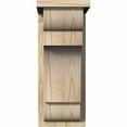 thumbnail image 2 of 8"W x 12"D x 20"H New Brighton Rough Sawn Corbel w/Backplate, Douglas Fir, 2 of 9