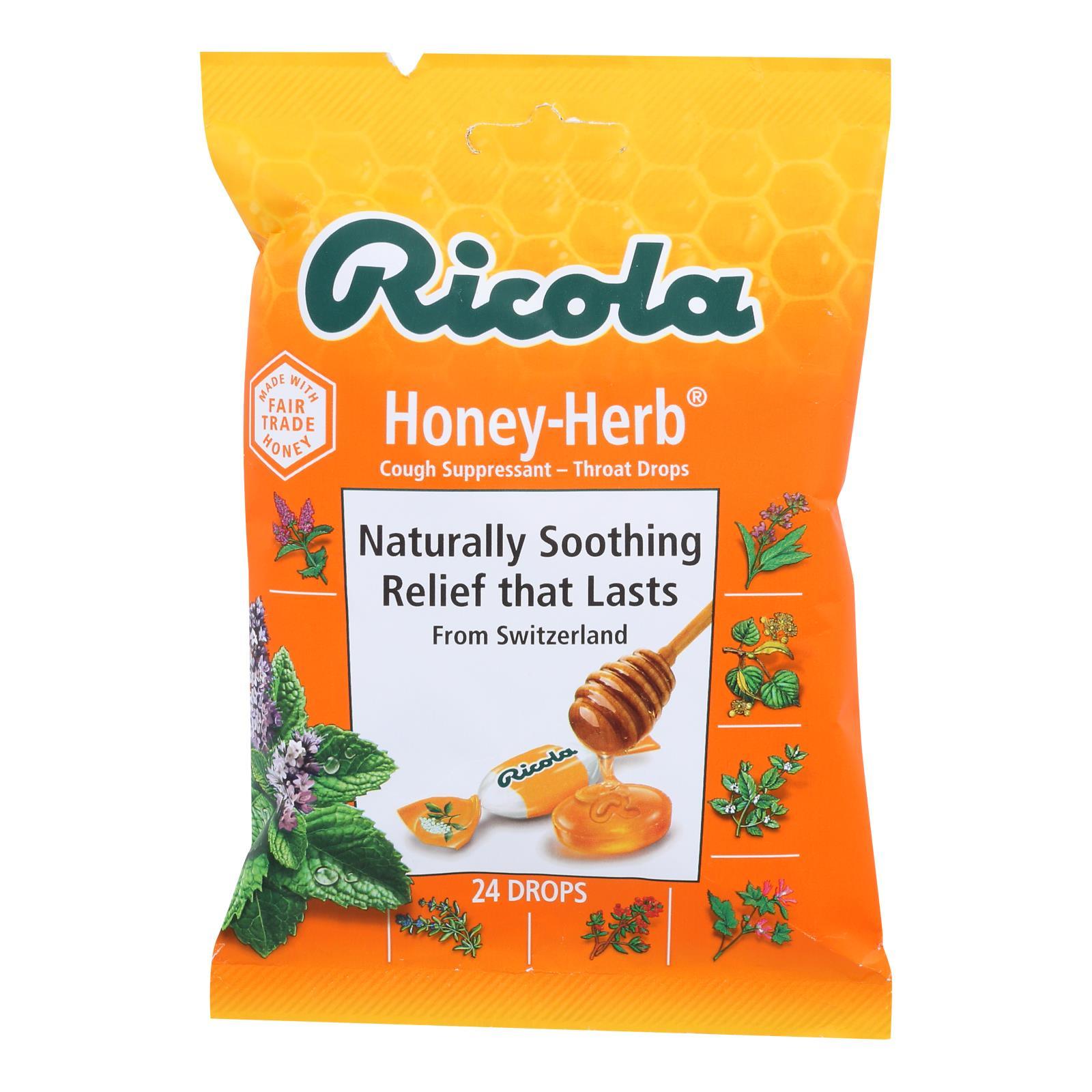 Ricola Cough Drop Honey Herb Case of 824 CT