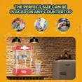 thumbnail image 4 of KFFKFF 4 oz Commercial Popcorn Maker, 480W Popcorn Popper, 1.5 Gallon per Cycle Countertop Popcorn Creator, Comes with 3 Ladles, Cinema Inspired Design, Red, 4 of 10
