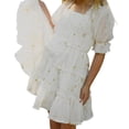 thumbnail image 6 of 7-12T Little Girls Short Sleeve Dresses Kids Print Party Dress, 6 of 9