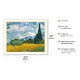 thumbnail image 2 of Wheat Field with Cypresses - Saint-Rémy France - From an Original Color Painting by Vincent Van Gogh c.1889 - Fine Art Matte Paper Print (Unframed) 16x20in, 2 of 4