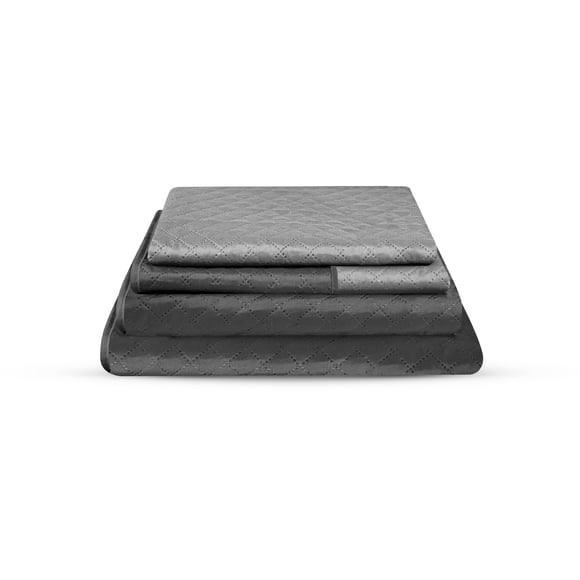 Edredon Ligero Coverlet Matrimonial Oxford y Gris Onstore