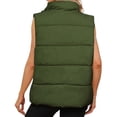 thumbnail image 2 of Puffer Vest Women Sleeveless Padded Coat Casual Stand Collar Vest Zip Up Quilted Jacket Warm Winter Coat Outerwear, 2 of 3