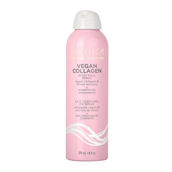 Leche corporal en aerosol Pacifica Beauty, vegana, con colágeno hidratante