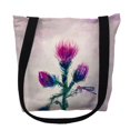 thumbnail image 1 of Betsydrake TY082G 18 x 18 in. Thistle Tote Bag - Large, 1 of 1