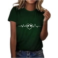 thumbnail image 6 of Levmjia Womens T Shirt St Patricks Day Short Sleeve Crew Neck Casual Versatile Top Soft Breathable Polyester Loose Fit Graphic Tee, 6 of 7