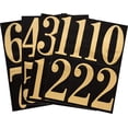 thumbnail image 2 of Paquete de números para casa Hillman 7,6 cm autoadhesivos negro y dorado, 2 of 3