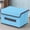 Blue, variant on Cloth Covered Storage Box, Large Capacity Household Storage Container with Lid, Foldable Fabric Box for Clothes and Daily Items