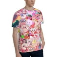 thumbnail image 4 of Unisex Kirby 3d Graphic Print Shirts For Mens Womens Casual Short Sleeve Tee Shirts Top, 4 of 7