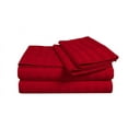 thumbnail image 2 of D.N.G. BEDDINGS Luxury 4 Piece Sheet Set with 28 Inch Deep Pocket 800 Thread Count 100% Egyptian Cotton Stripe Red Color Cal King Size, 2 of 3