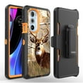 thumbnail image 1 of For Morotola Moto Edge Plus 2022 Edge X30 Phone Heavy Duty Rugged Shockproof Case With 360 Swivel Kicktand Holster Belt Clip And Built in Screen Protector Cover Case - Deer, 1 of 8