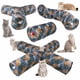 thumbnail image 2 of Túnel para gatos, canal arcoíris, cubo interactivo para perforar, juguete plegable para gatos, juguete interactivo, uso versátil, 2 of 5