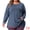 Navy Blue, variant on DARING DIVA Women's Plus Pleated Blouses Crew Neck Soft T-Shirt 1X Navy Blue