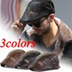 thumbnail image 2 of Boina Vintage para hombre, gorra plana de cuero, cálido Otoño Invierno, sombreros de tamaño ajustable para hombre, gorras de boina con visera para hombres de mediana edad Gao Jinjia LED, 2 of 2